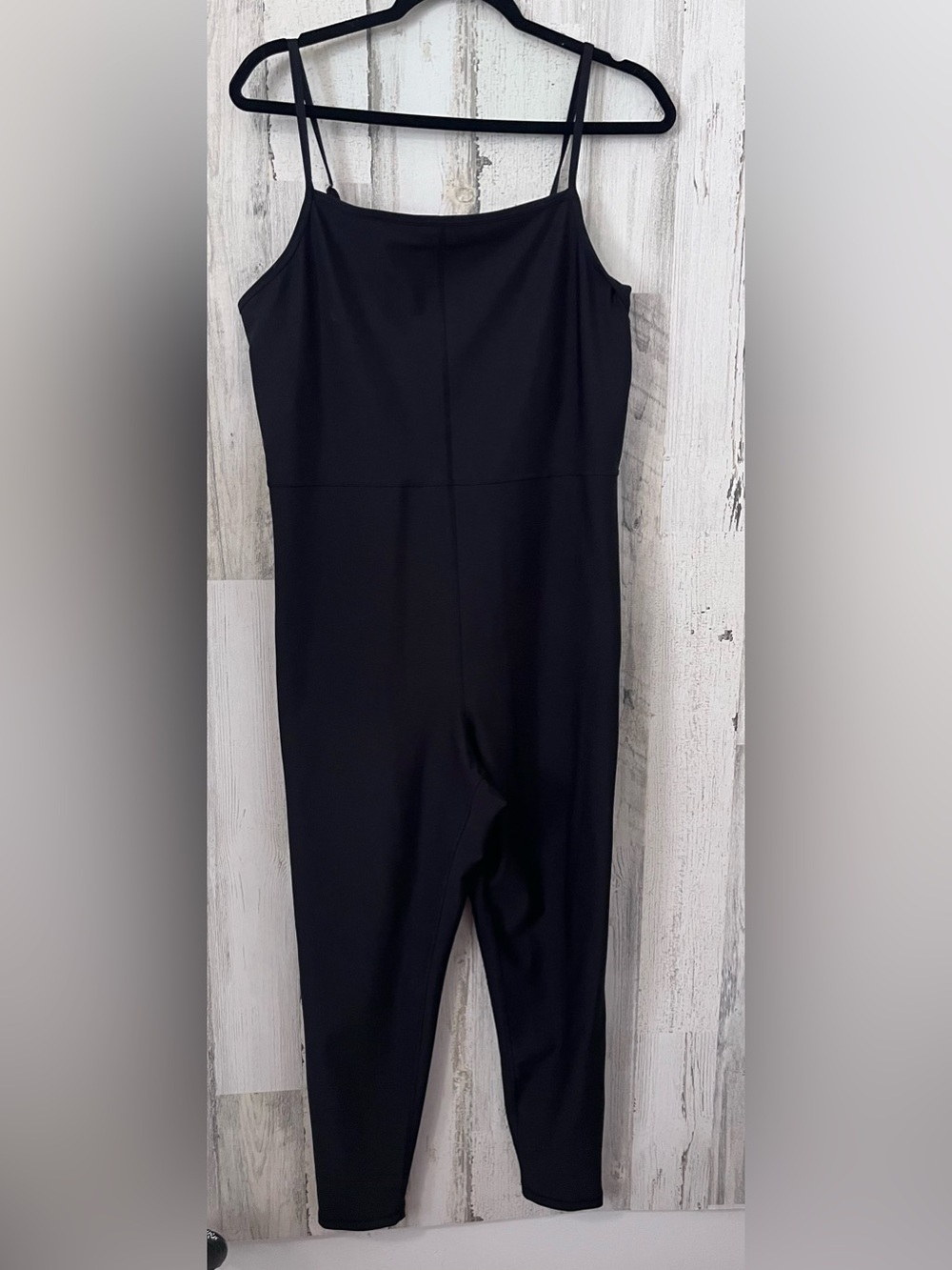 Old Navy Black Spaghetti-Strap Active Jumpsuit XL